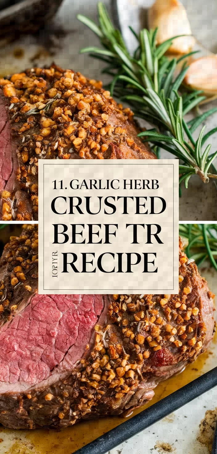 11. Garlic Herb Crusted Beef Tri Tip Recipe