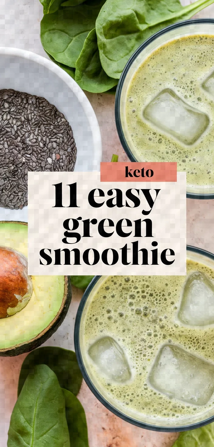 11. Keto Easy Green Smoothie