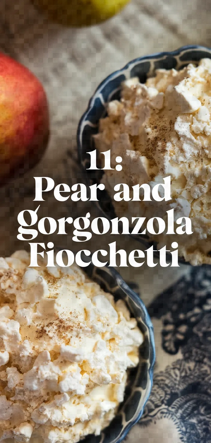 11. Pear and Gorgonzola Fiocchetti