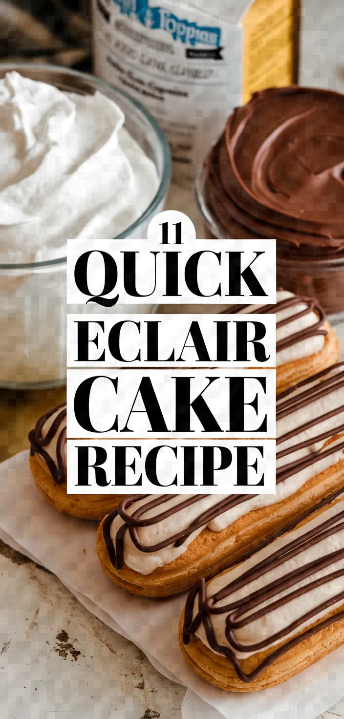 11. Quick Eclair Cake Recipe