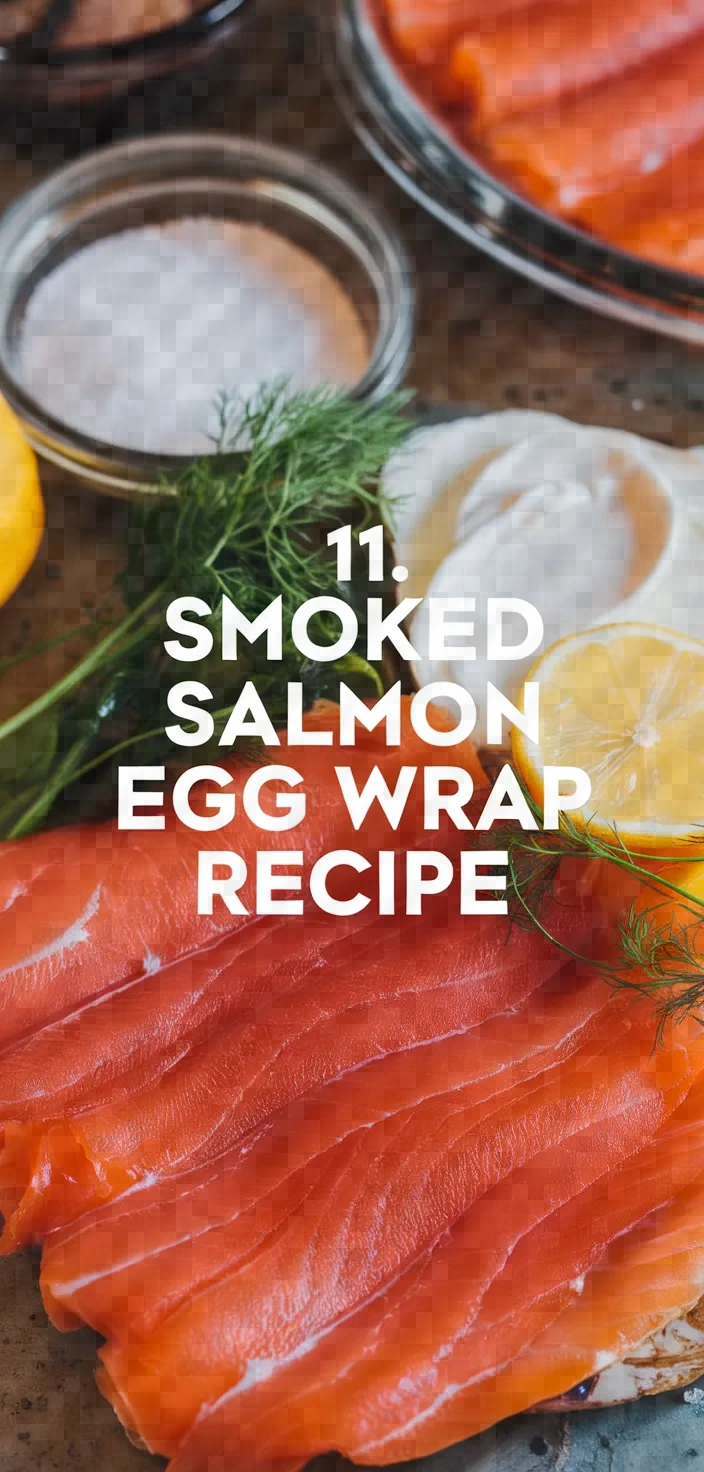 11. Smoked Salmon Egg Wrap Recipe