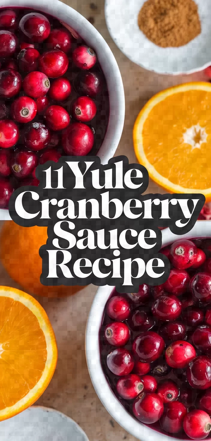 11. Yule Cranberry Sauce Recipe