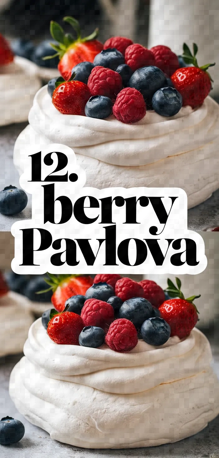 12. Berry Pavlova