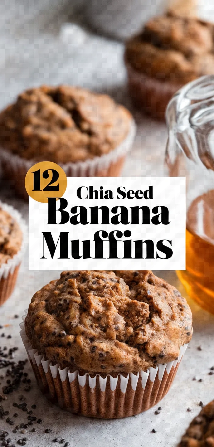 12. Chia Seed Banana Muffins