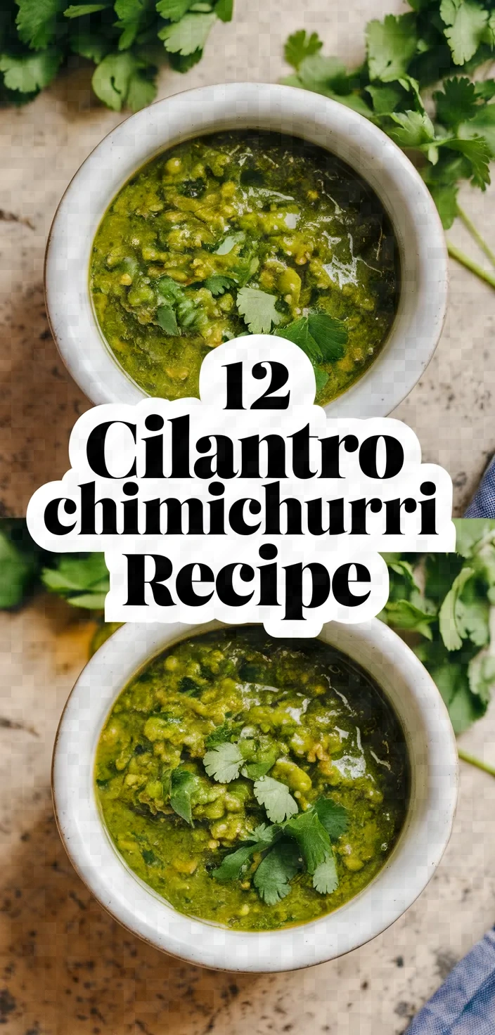 12. Cilantro Chimichurri Recipe