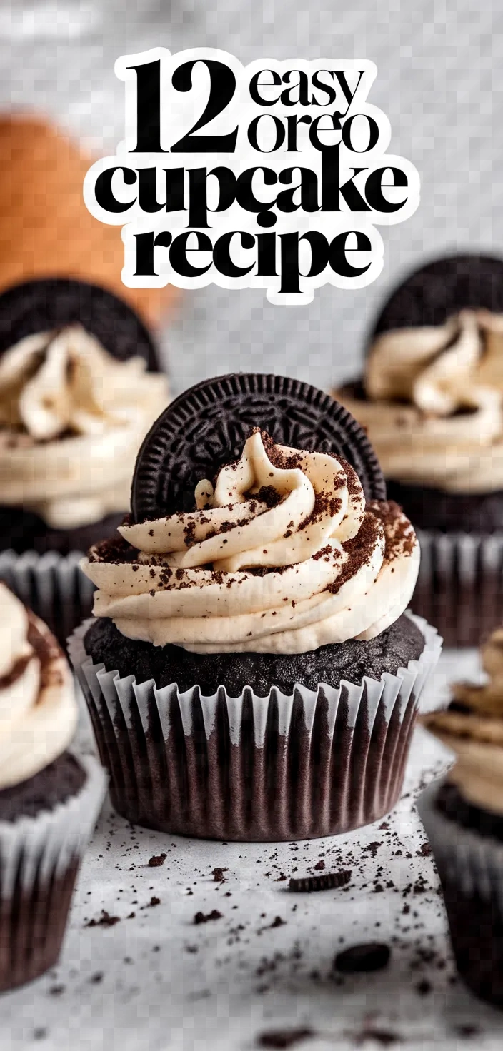 12. Easy Oreo Cupcake Recipe