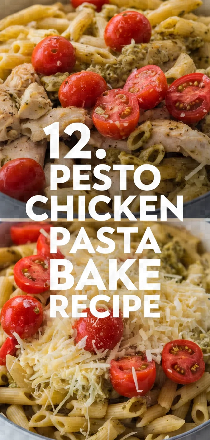 12. Pesto Chicken Pasta Bake Recipe