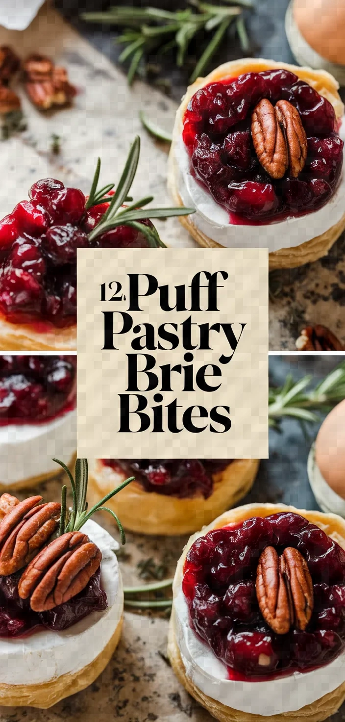 12. Puff Pastry Brie Bites