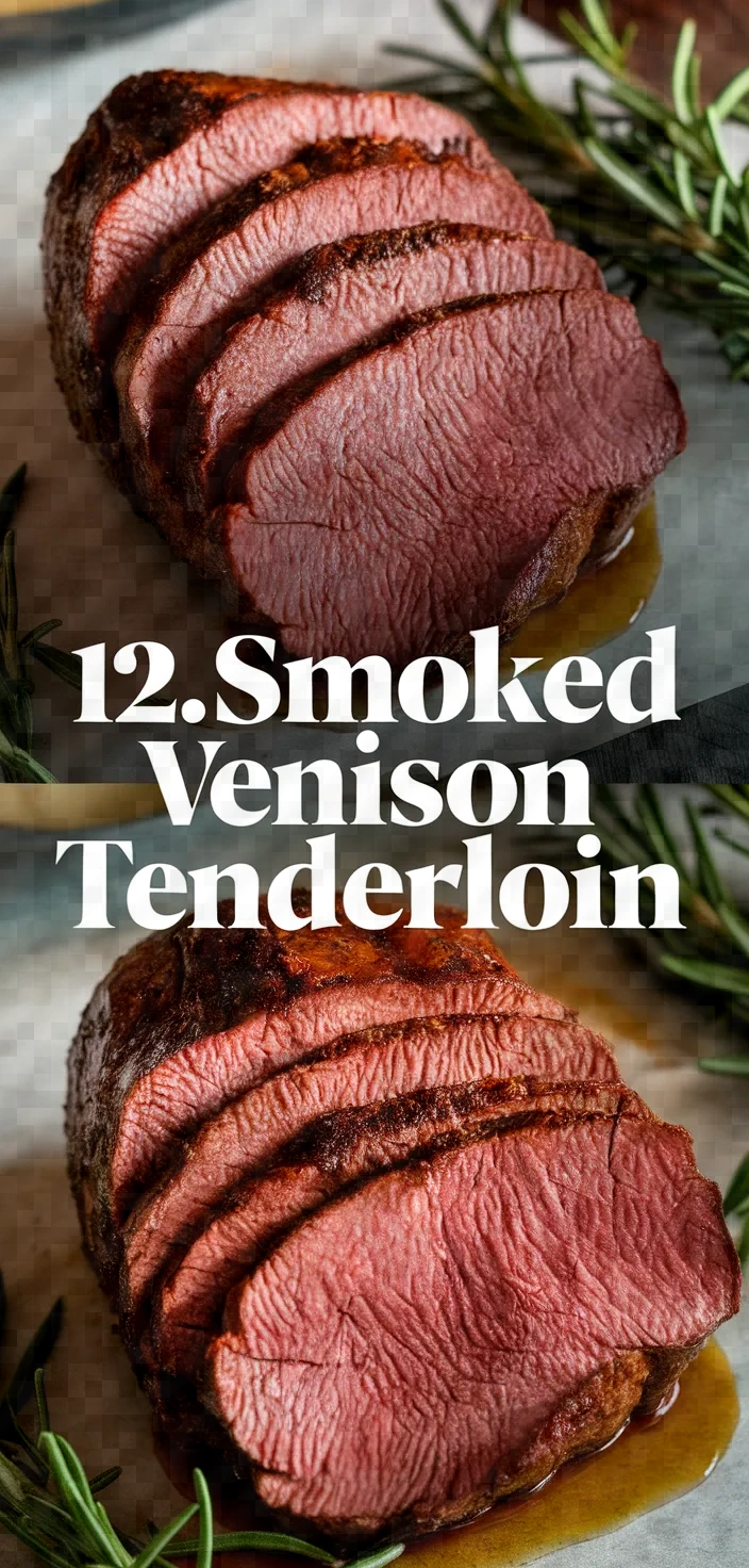 12. Smoked Venison Tenderloin