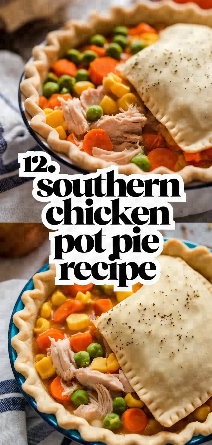 12. Southern Chicken Pot Pie Recipe