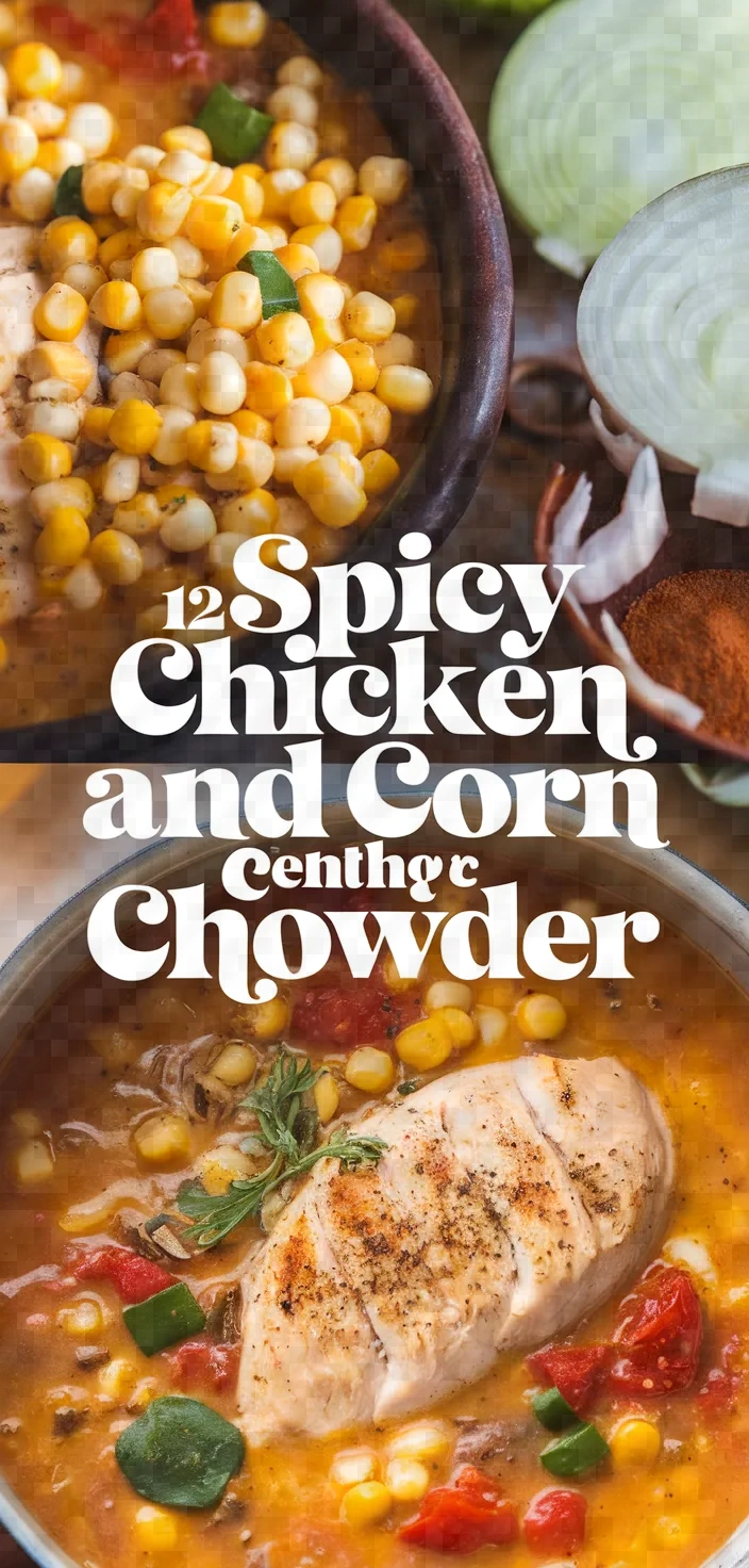 12. Spicy Chicken and Corn Chowder