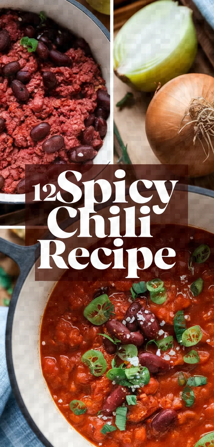 12. Spicy Chili Recipe