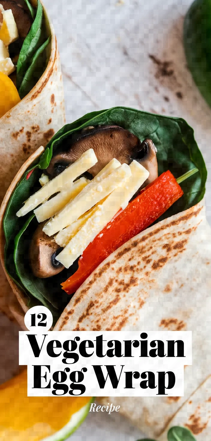 12. Vegetarian Egg Wrap Recipe