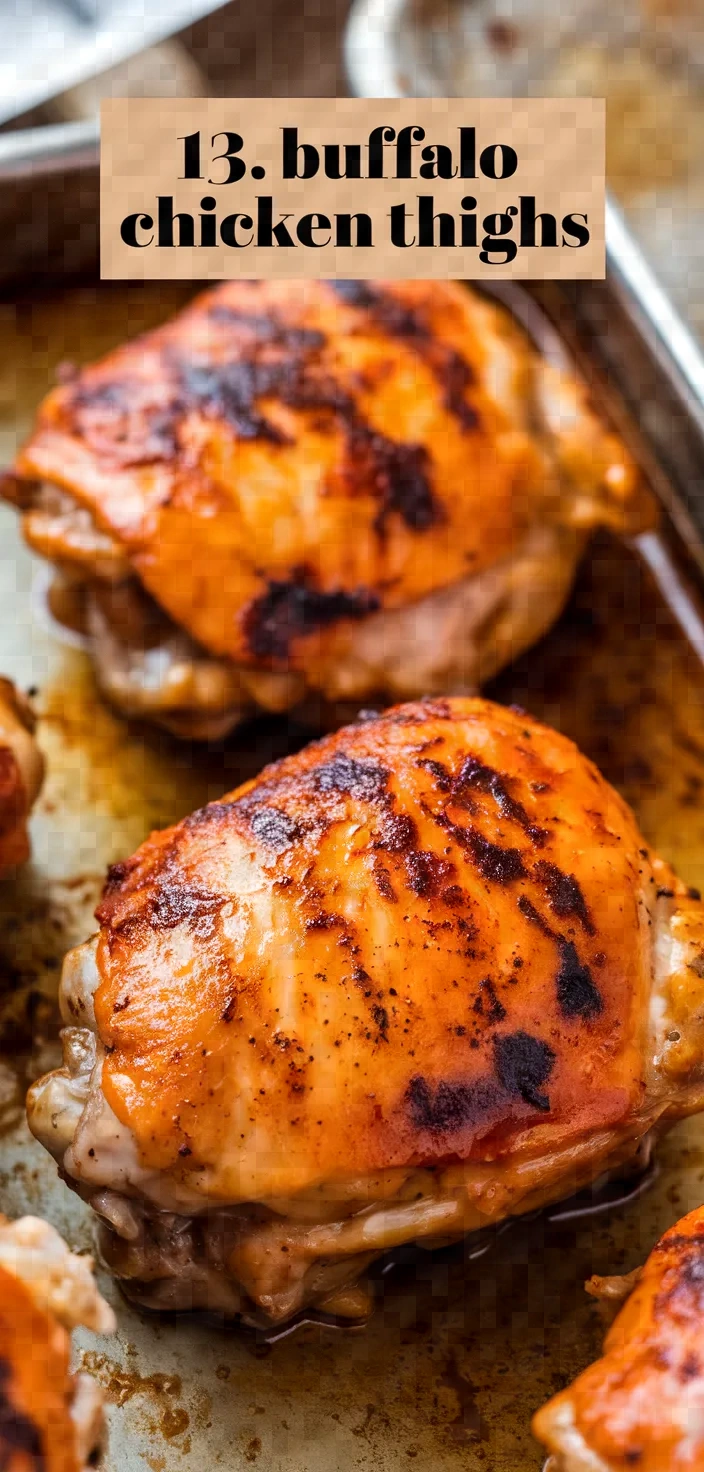 13. Buffalo Chicken Thighs