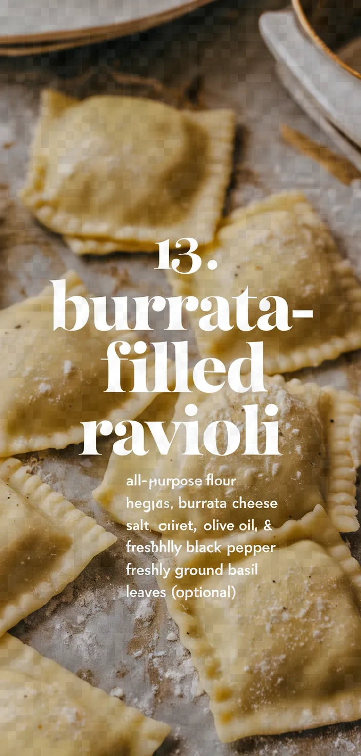 13. Burrata-filled Ravioli