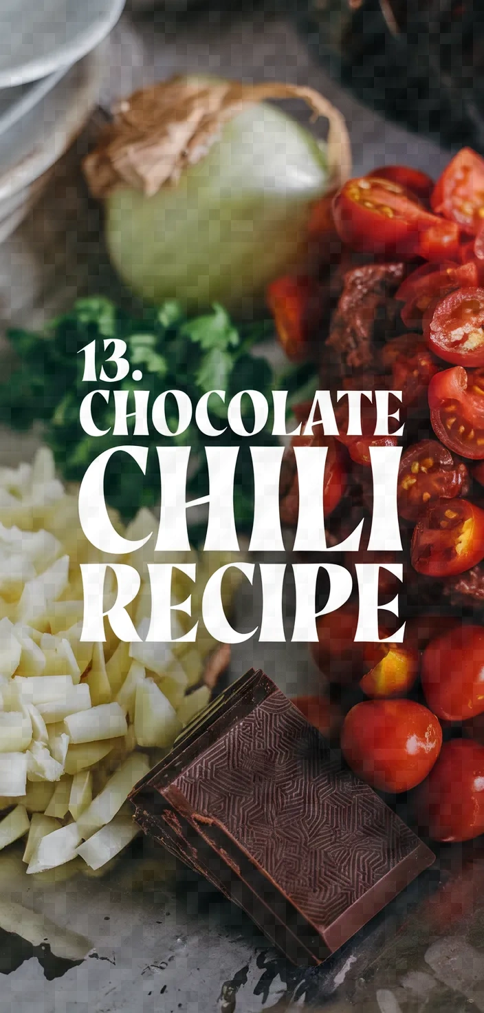 13. Chocolate Chili Recipe