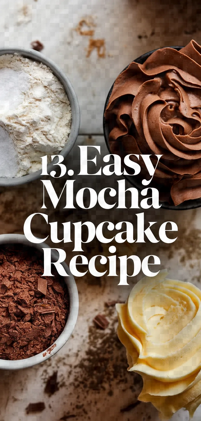 13. Easy Mocha Cupcake Recipe