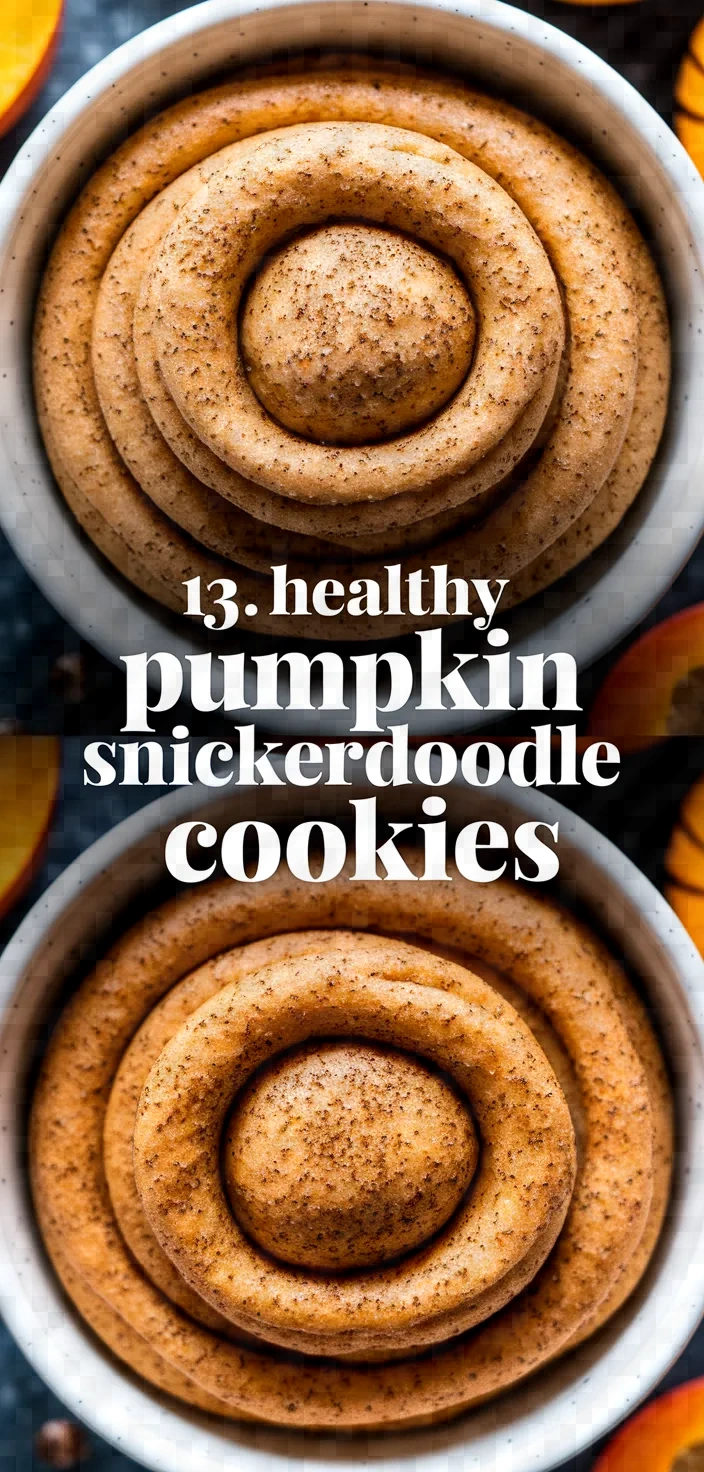 13. Healthy Pumpkin Snickerdoodle Cookies