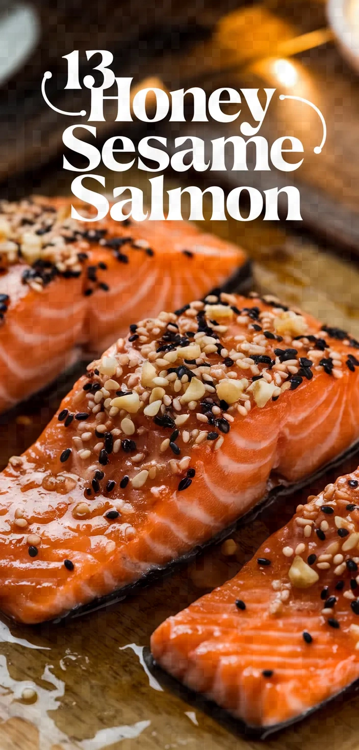 13. Honey Sesame Salmon