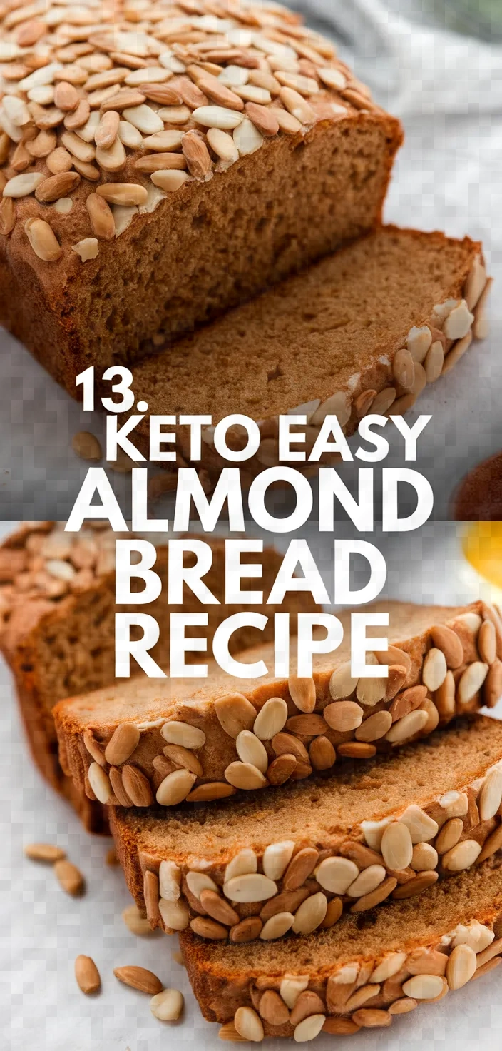 13. Keto Easy Almond Bread Recipe