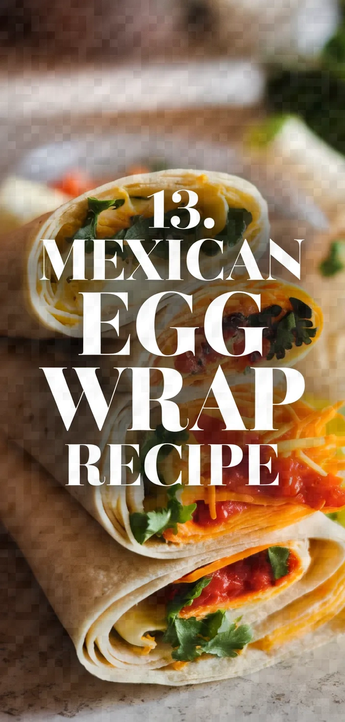 13. Mexican Egg Wrap Recipe