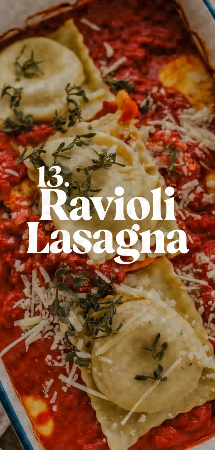 13. Ravioli Lasagna