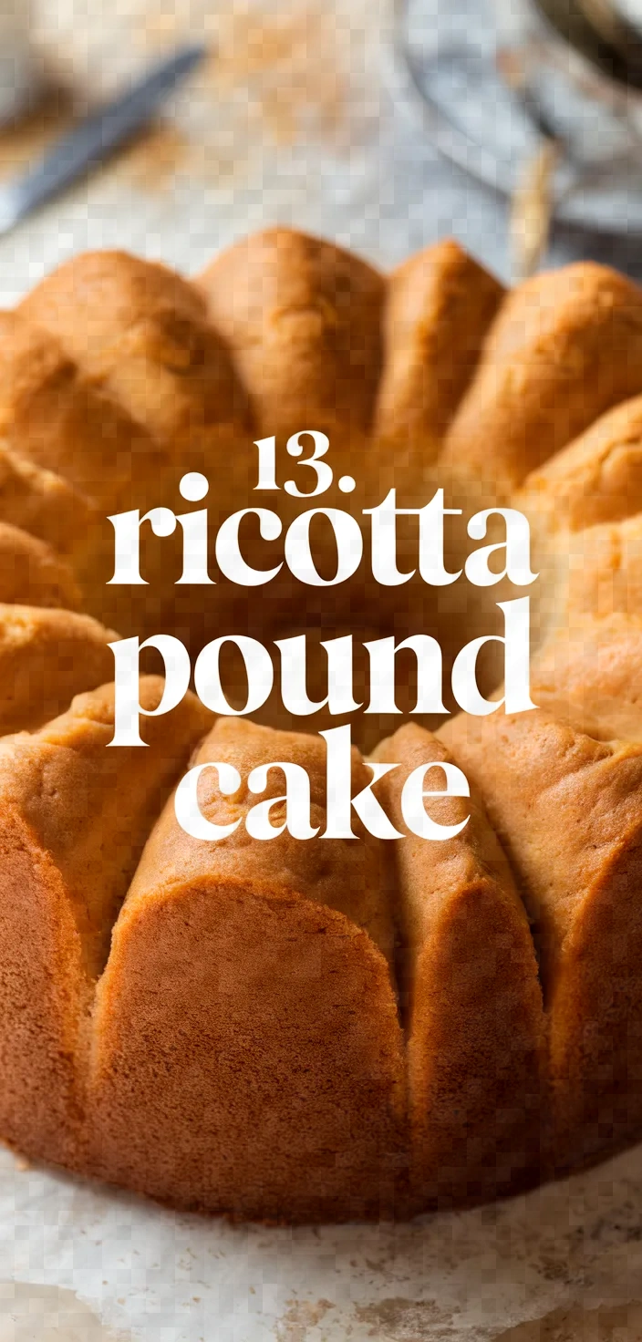 13. Ricotta Pound Cake