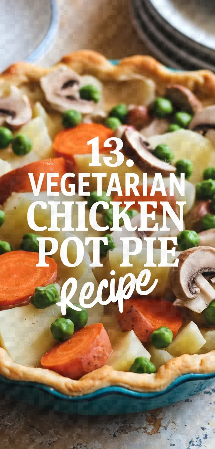 13. Vegetarian Chicken Pot Pie Recipe