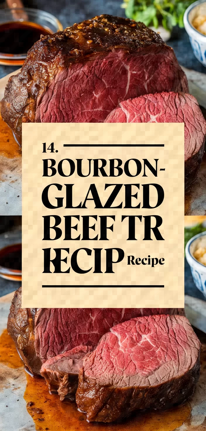 14. Bourbon-Glazed Beef Tri Tip Recipe