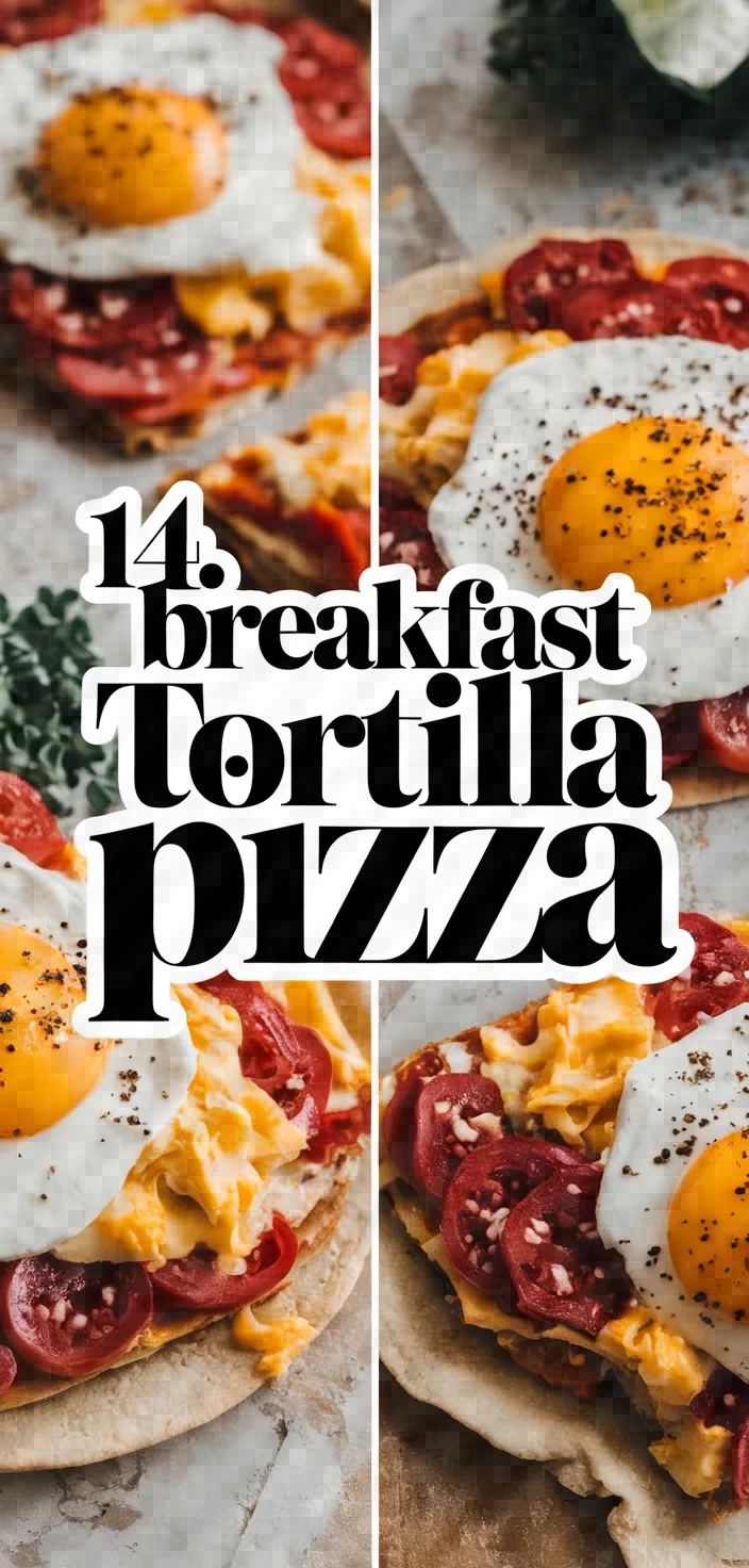 14. Breakfast Tortilla Pizza