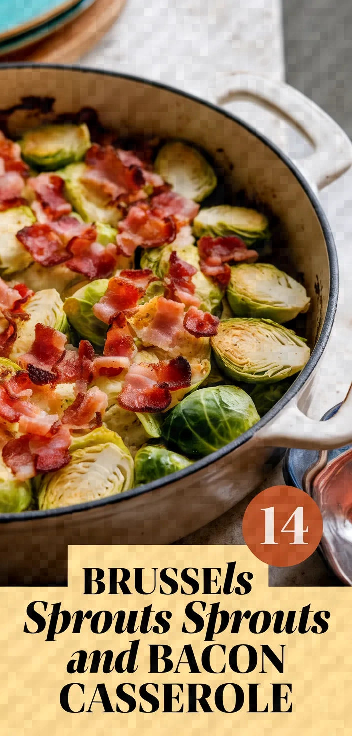 14. Brussels Sprouts and Bacon Casserole