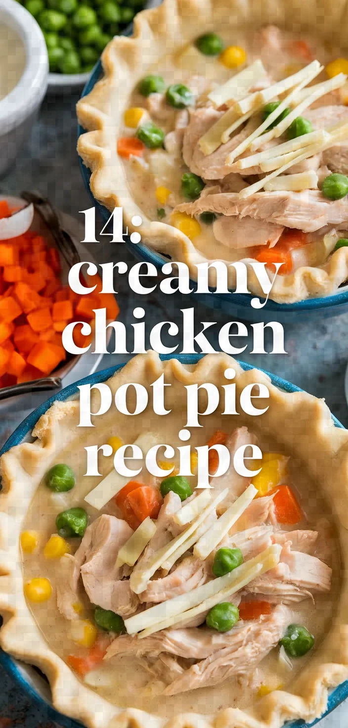 14. Creamy Chicken Pot Pie Recipe