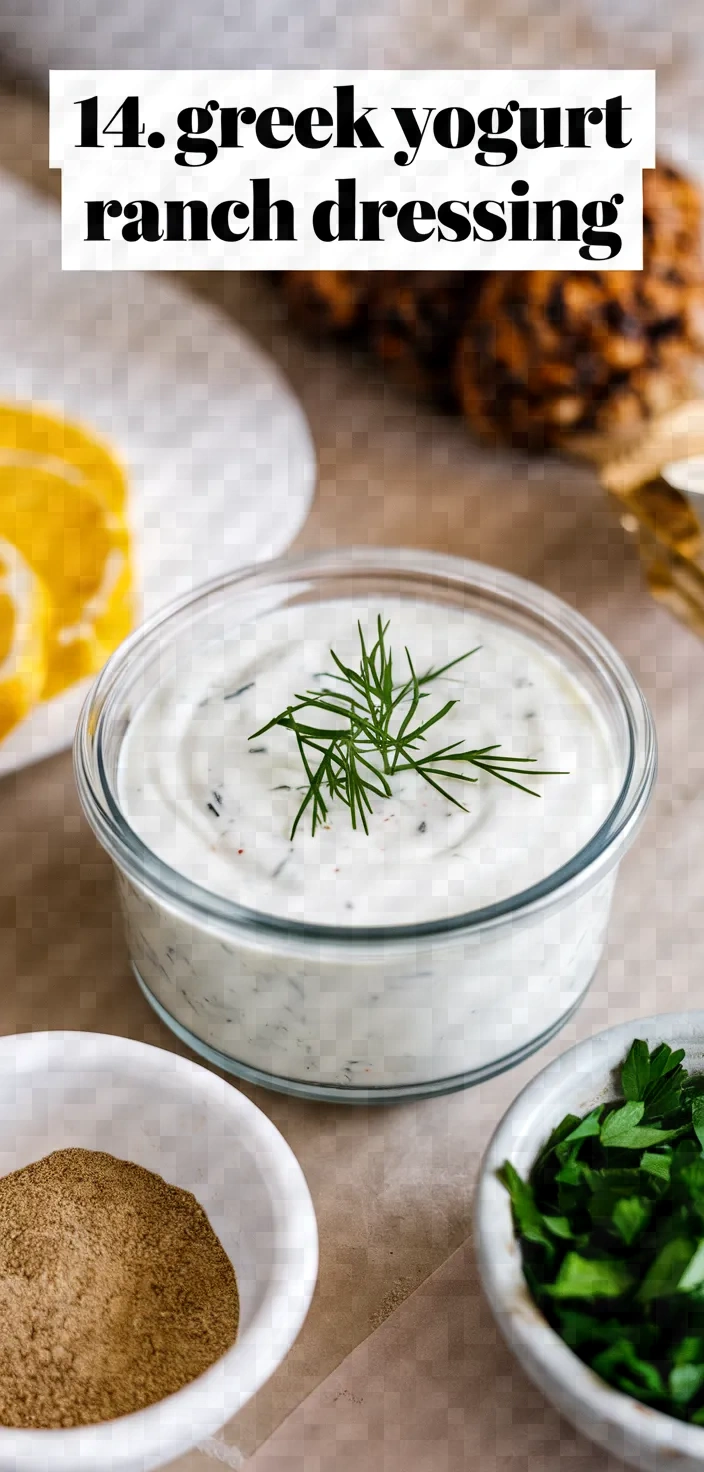 14. Greek Yogurt Ranch Dressing