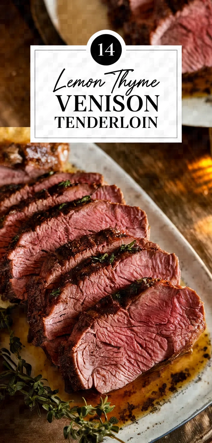 14. Lemon Thyme Venison Tenderloin