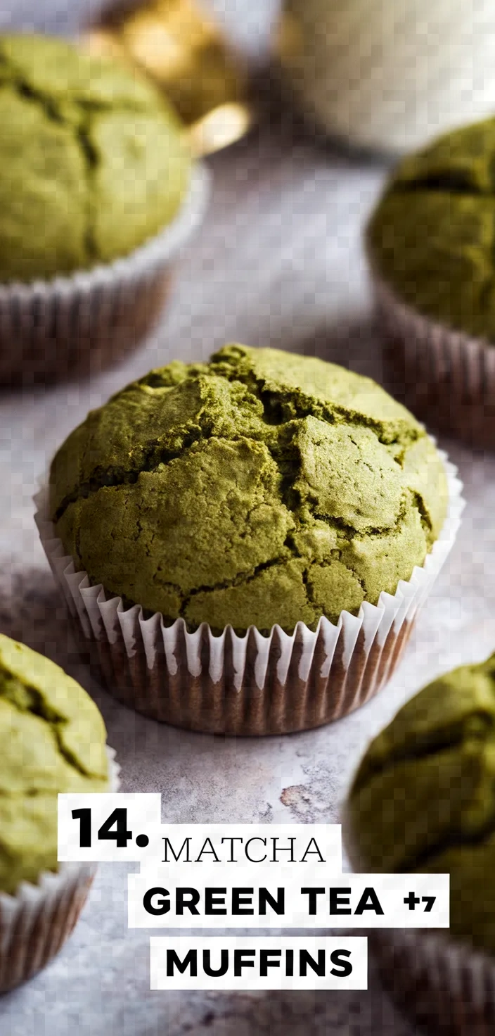 14. Matcha Green Tea Muffins