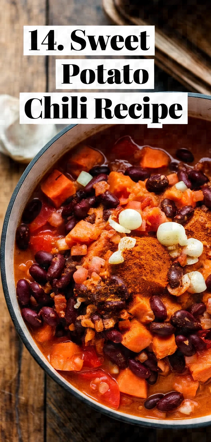 14. Sweet Potato Chili Recipe