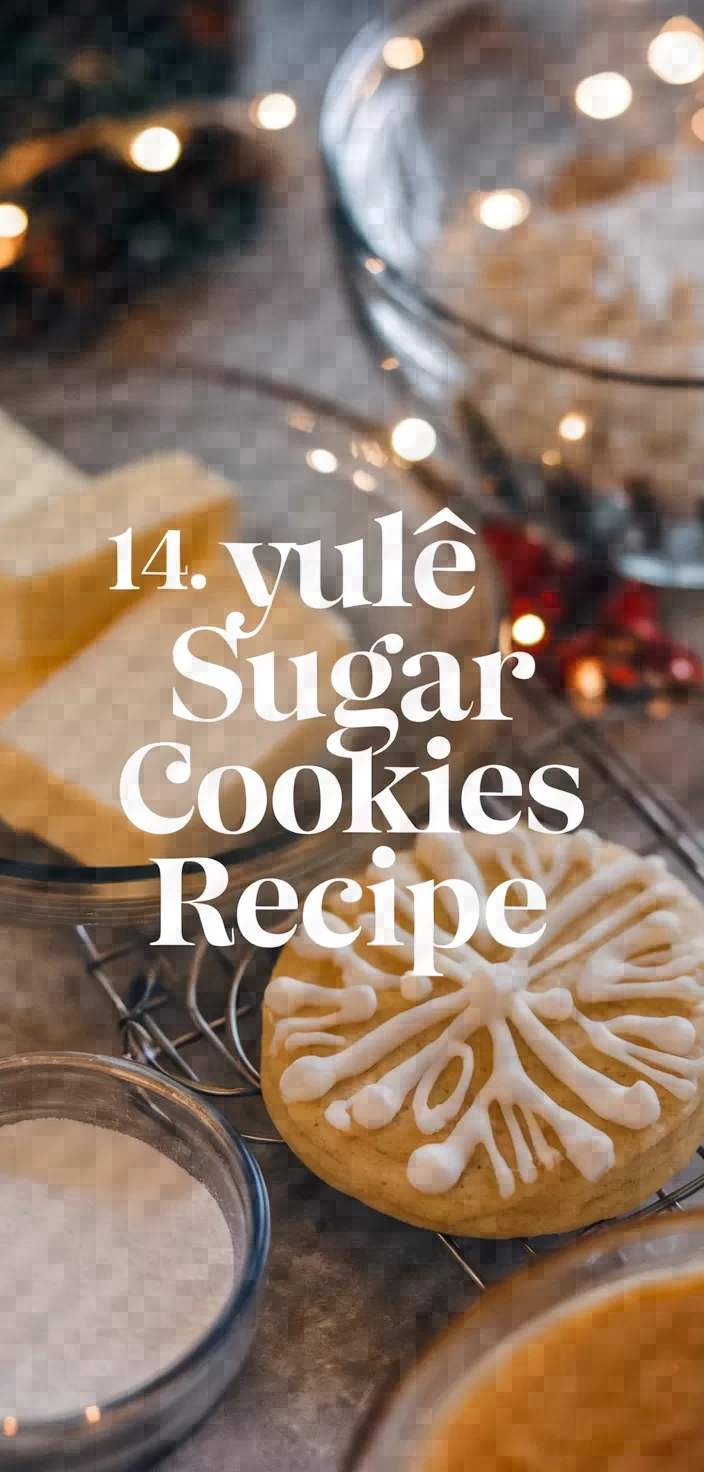 14. Yule Sugar Cookies Recipe