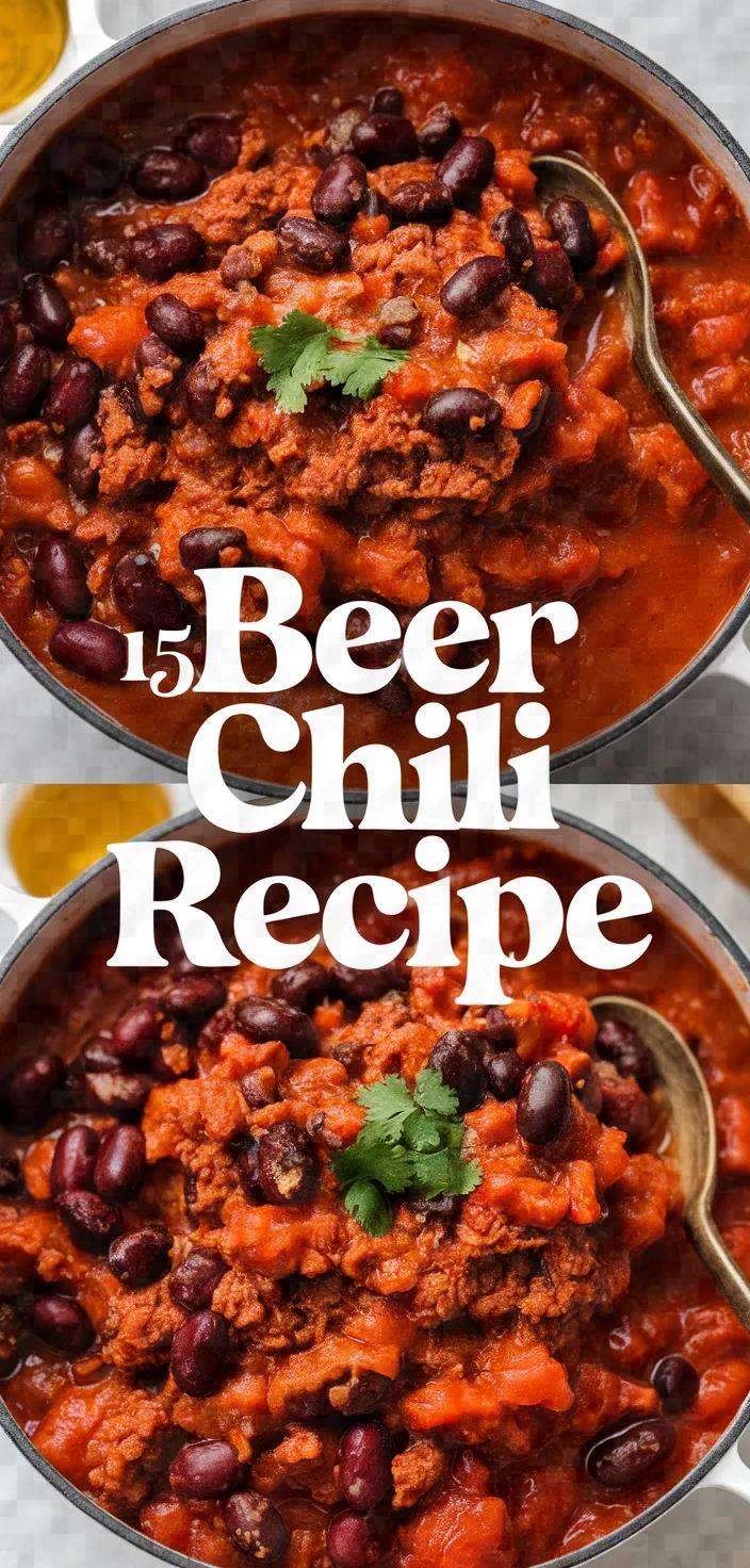 15. Beer Chili Recipe