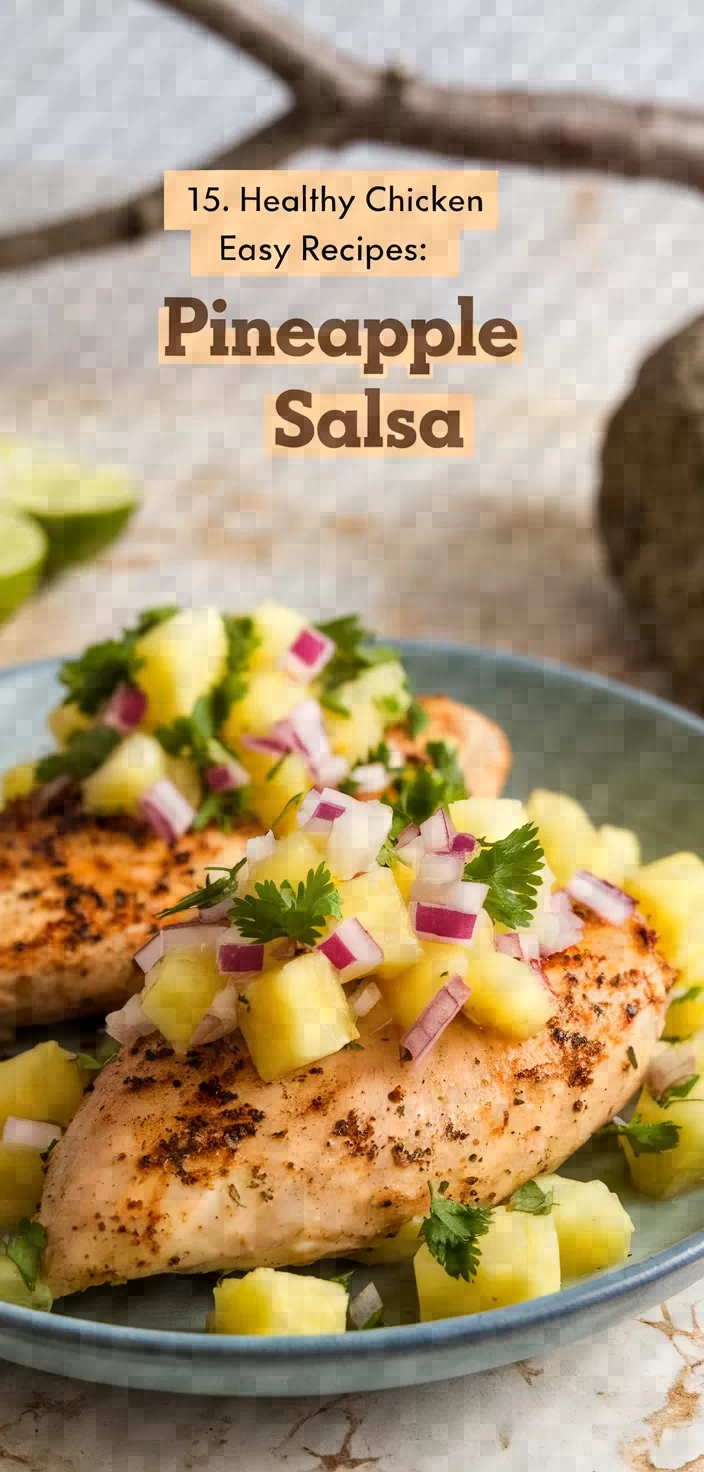 15. Healthy Chicken Easy Recipes: Pineapple Salsa