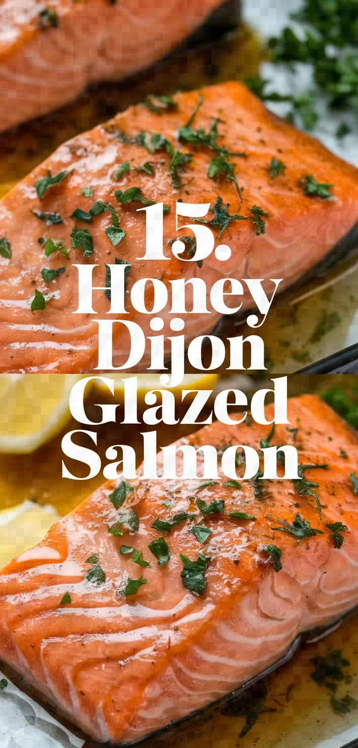 15. Honey Dijon Glazed Salmon