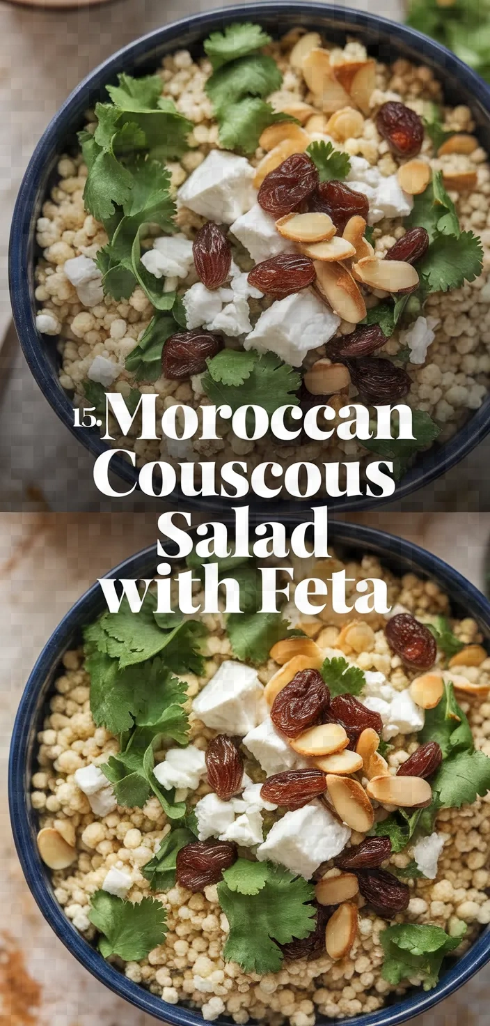 15. Moroccan Couscous Salad with Feta