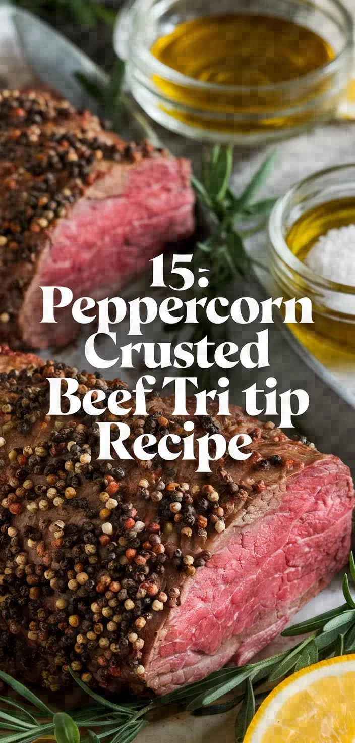 15. Peppercorn Crusted Beef Tri Tip Recipe