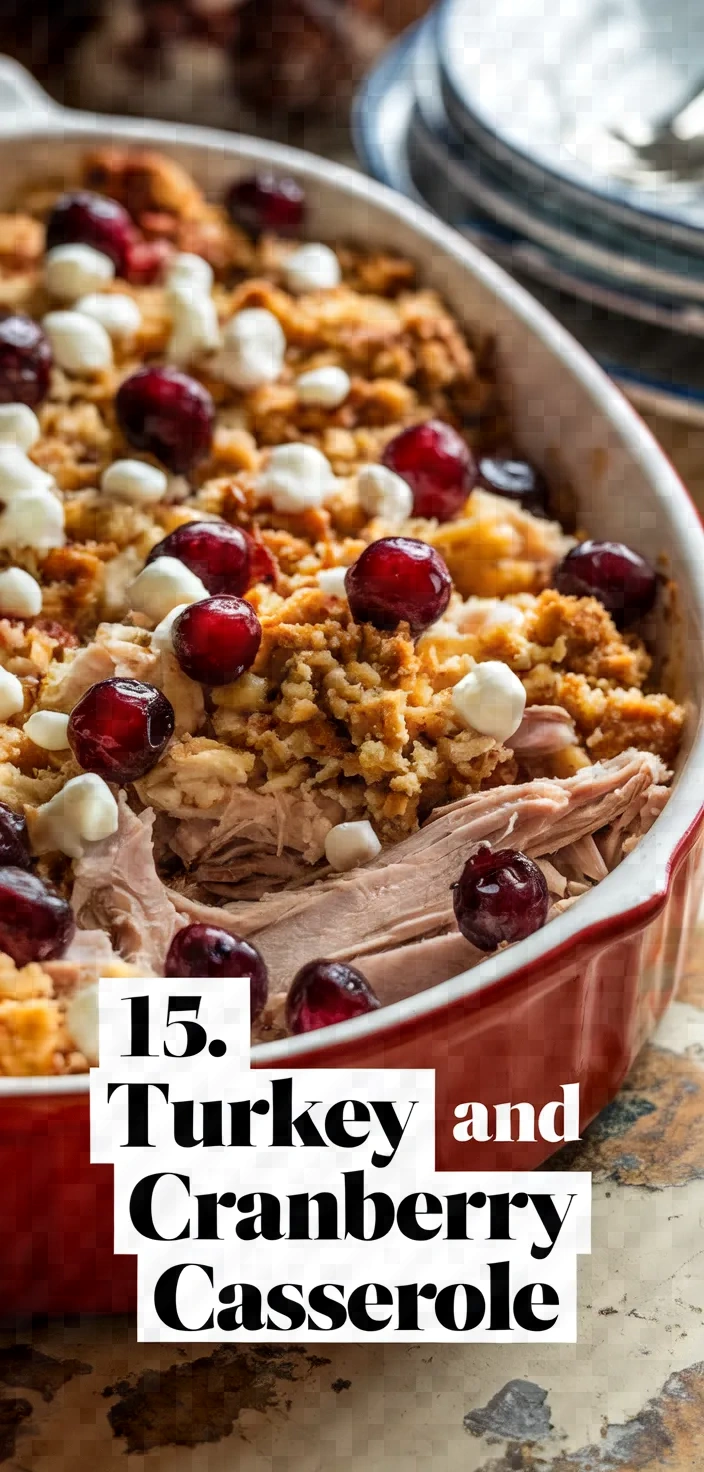 15. Turkey and Cranberry Casserole