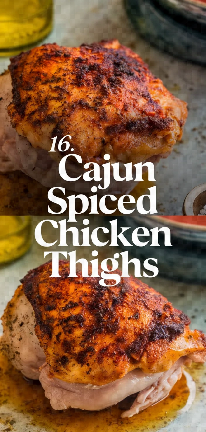 16. Cajun Spiced Chicken Thighs