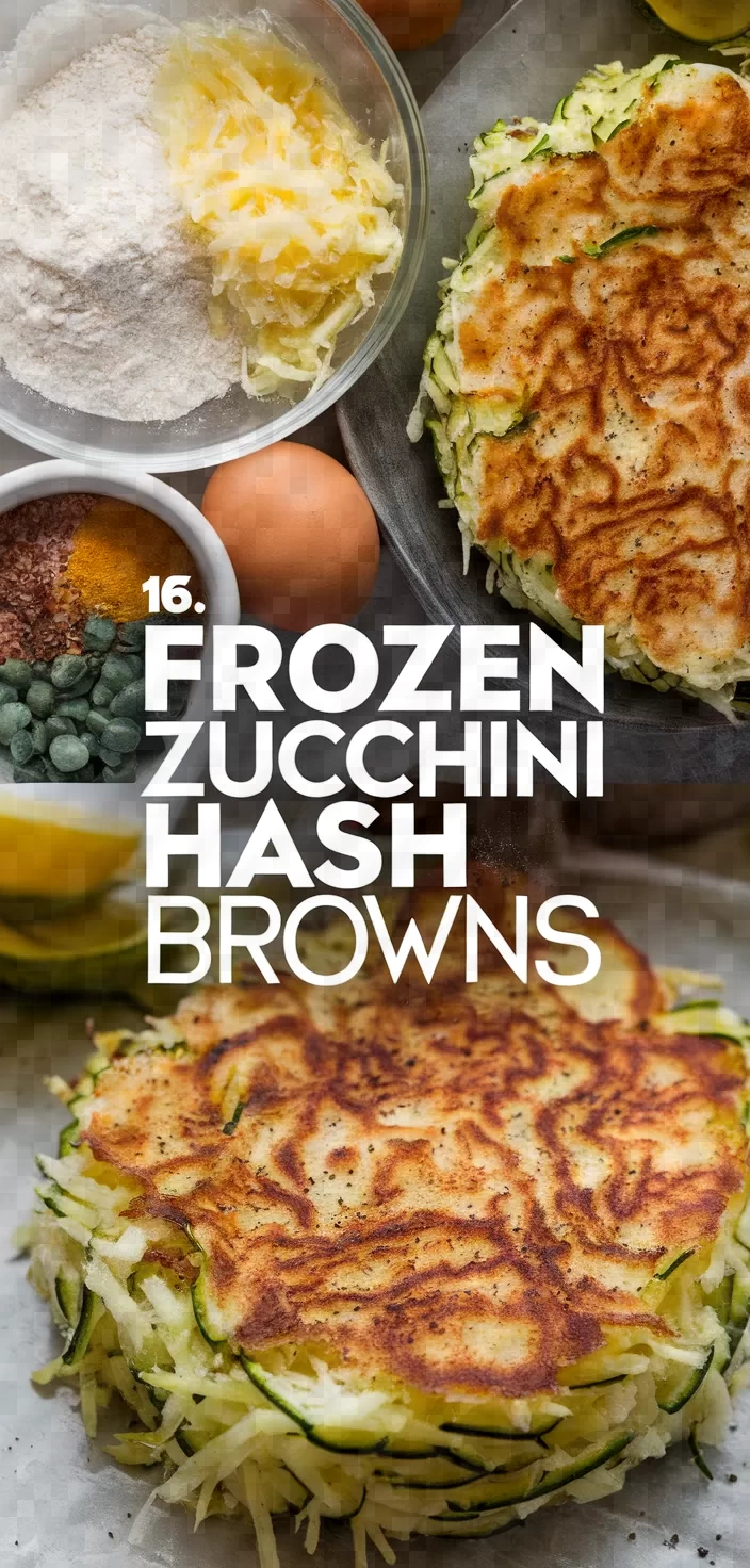 16. Frozen Zucchini Hash Browns