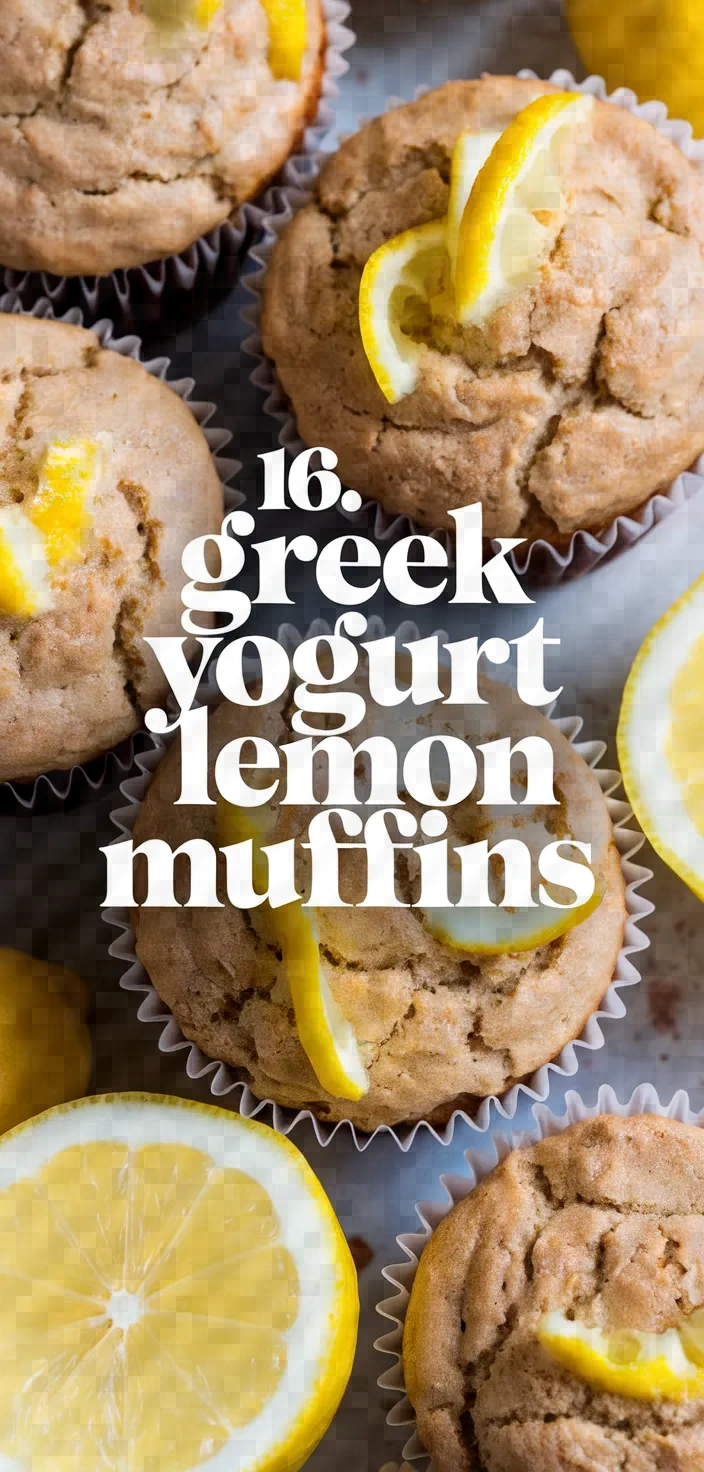 16. Greek Yogurt Lemon Muffins