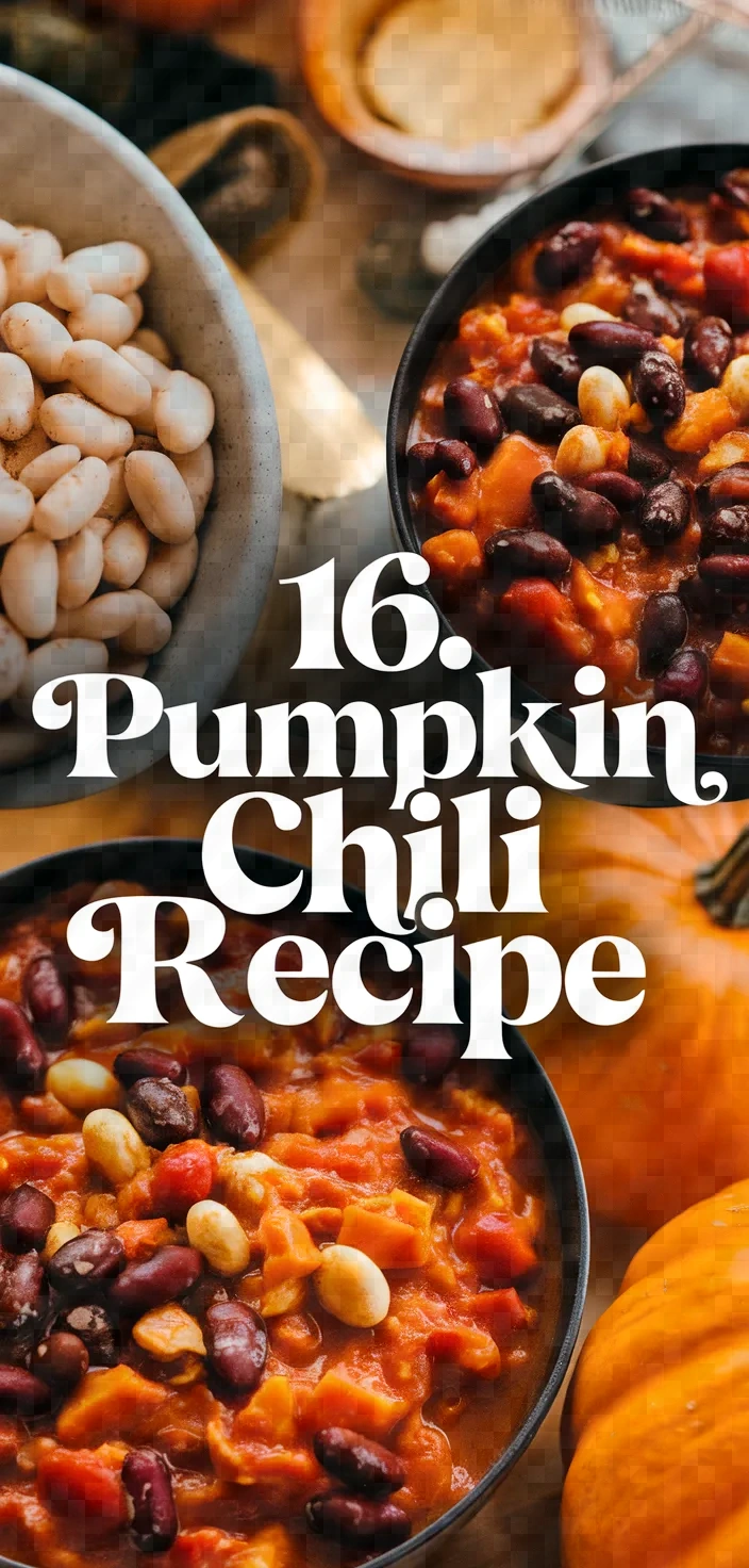 16. Pumpkin Chili Recipe