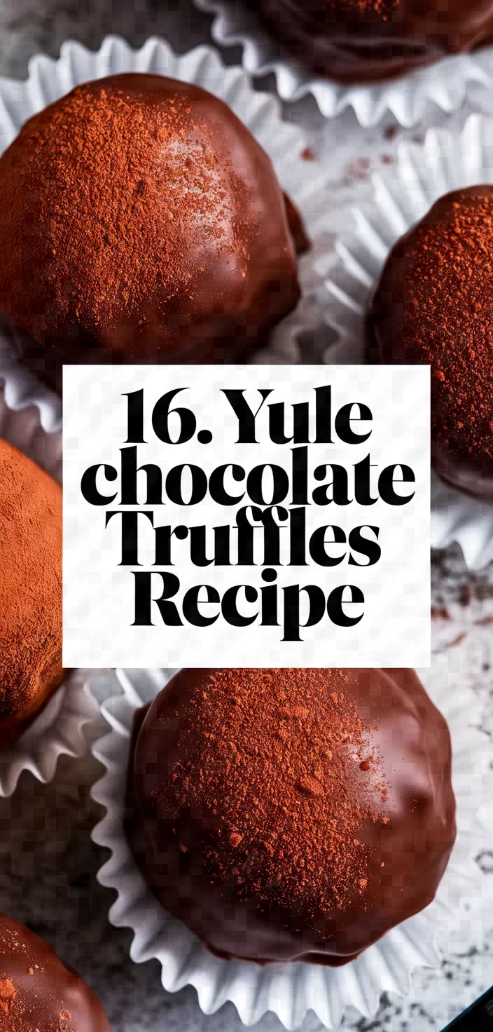 16. Yule Chocolate Truffles Recipe