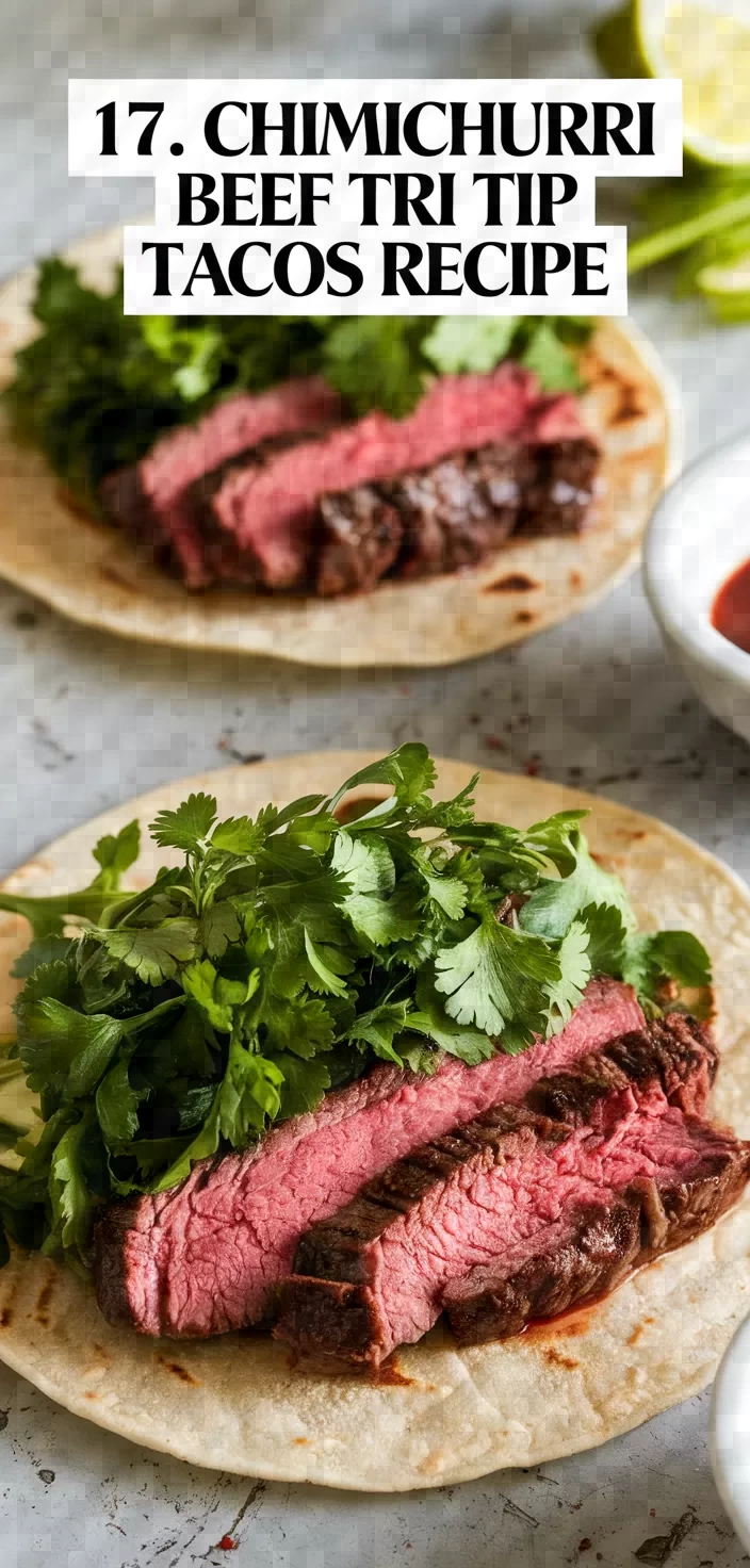 17. Chimichurri Beef Tri Tip Tacos Recipe