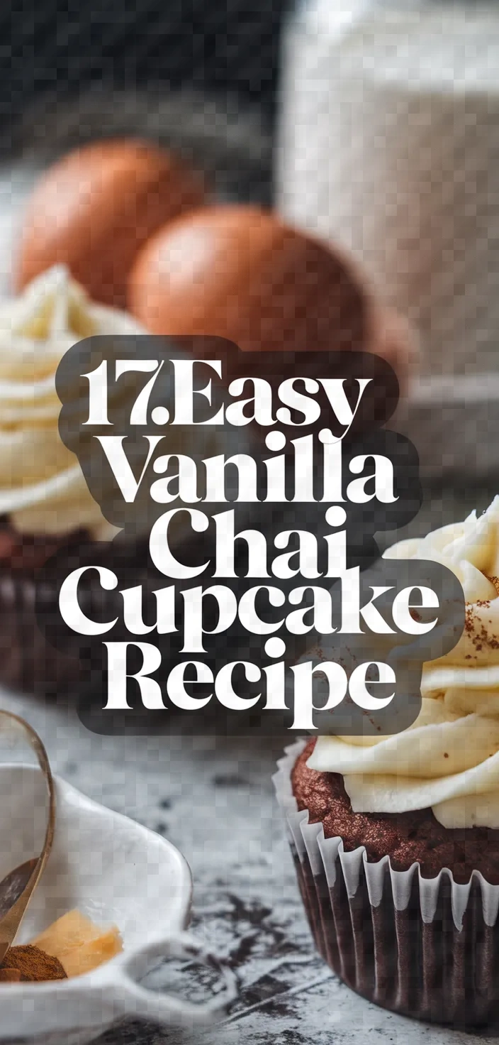 17. Easy Vanilla Chai Cupcake Recipe